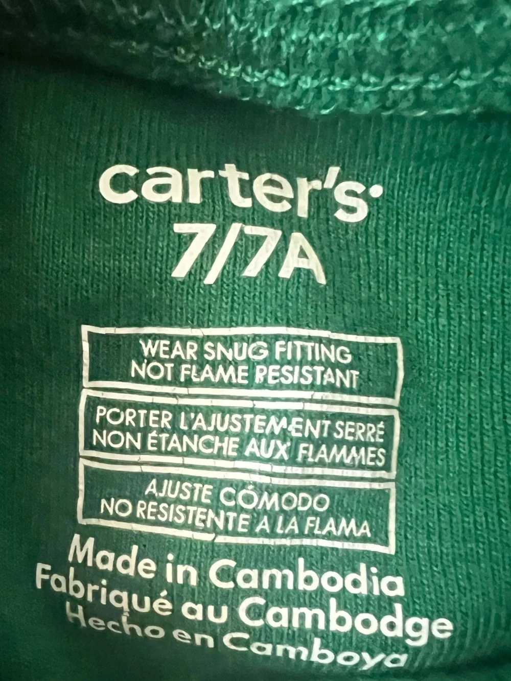 Carter's Christmas Pajamas Set of 3- Size‎ 8